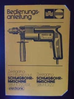 VEB Mansfeld Kombinat Wilhelm Pieck Eisleben Bedienungsanleitung Bohrmaschine SBM 10/2.2 ERL electronic