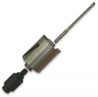 Adapter Innengewinde M18 x 2,5 auf Zapfen M16 mit SDS-Aufnahme Dosensenker 68 mm