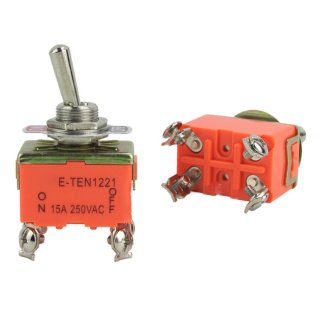 Einbau Kippschalter 15A 250V 2-polig